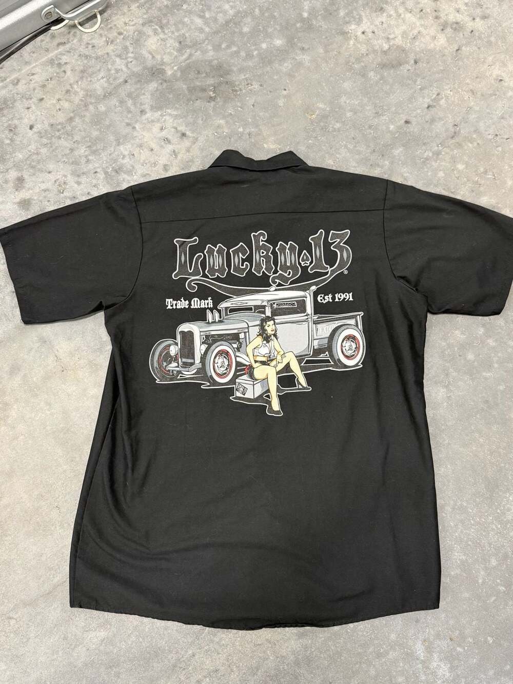 Lucky 13 Men's Short Sleeve Work Shirt